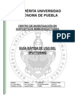 Guía Básica Del Uso Del Sputtering Intercovamex