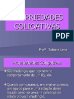 Propriedades Coligativas