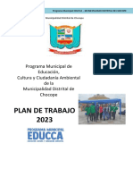 Modelo de Plan de Trabajo 2023