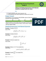 Lesson 18 Simplifying and Writing Expressions With Rational Exponents As Radicals and Vice Versa