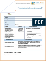 S1. 1RO Conociendo Mi Estado Socioemocional. VI Ciclo