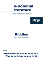 L2.2 Pre Colonial Literature