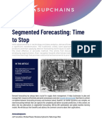 Segmentation and Forecasting