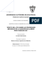 "Efecto Del Litio Sobre Las Propiedades