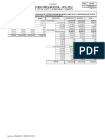 Estado Presupuestal - Pca 2022: Detalle