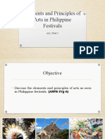 Elements and Principles of Arts in Philippine Festivals