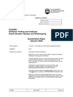 CSCI926 Final Exam Autumn 2022