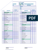 Checklist de Extrusion