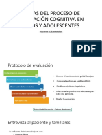 Etapas Del Proceso de Evaluación Cognitiva en Niños y Adolescentes