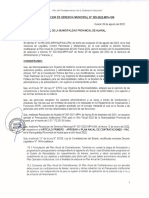 Resolución de Gerencia Municipal #285-2022-MPH-GM