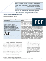 Literary Representation of Natives in Indian Regional Literature-A Vast Panorama of Indigenous Culture, Imperialism and Resistance