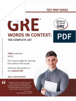 GRE Complete List - 2024 - Sample