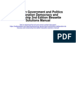 American Government and Politics Deliberation Democracy and Citizenship 2nd Edition Bessette Solutions Manual