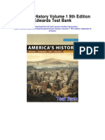 Americas History Volume 1 9th Edition Edwards Test Bank