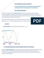 Identification Des Molecules Organiques Par Spectroscopie Ir