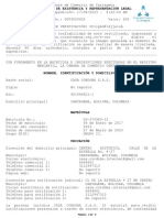 Certificado de Existencia y Representacion Legal 17 de Agosto 2023