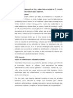 3.1 Diseñe Como Se Desarrolla El Clima Laboral de Su Unidad de TI, Cómo Le Impacta y Que Acciones Tomaría para Mejorarlo. 3.1.1. Clima Laboral