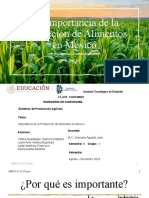 1.2 Importancia de La Producción de Alimentos en México