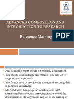 Reference Marking (APA, MLA)