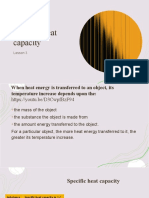 Specific Heat Capacity