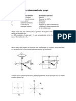 Lecture 2 Symmetry Elements and Point Groups: Symbol Symmetry Element Symmetry Operation