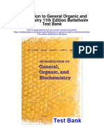 Introduction To General Organic and Biochemistry 11th Edition Bettelheim Test Bank