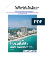 Marketing For Hospitality and Tourism 6th Edition Kotler Solutions Manual