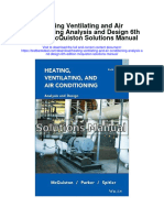 Heating Ventilating and Air Conditioning Analysis and Design 6th Edition Mcquiston Solutions Manual