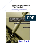 Marketing Management 11th Edition Peter Test Bank