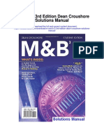 M and B 3 3rd Edition Dean Croushore Solutions Manual