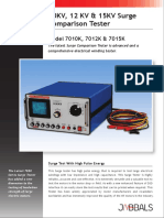 10KV, 12 KV & 15KV Surge Comparison Tester: Model 7010K, 7012K & 7015K