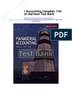 Managerial Accounting Canadian 11th Edition Garrison Test Bank