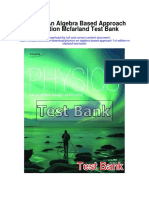 Physics An Algebra Based Approach 1st Edition Mcfarland Test Bank