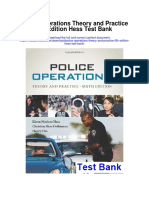 Police Operations Theory and Practice 6th Edition Hess Test Bank