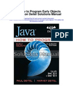 Java How To Program Early Objects 11th Edition Deitel Solutions Manual