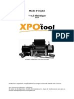 Mode D'emploi Treuil Électrique: Illustration Similaire, Peut Varier Selon Le Modèle