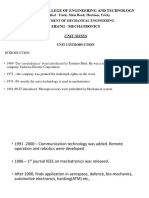 MECHATRONICS - Unit Notes