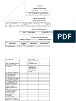 Accounts Formats