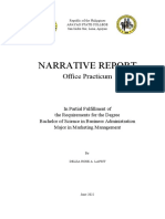 Cover Page Narrative Report 2022