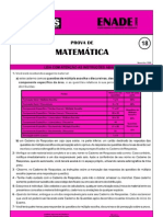 MATEMATICA (Enade2008)