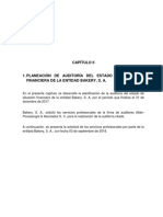 Ejemplo Planeación de Auditoría NIA 300 Bakery S.A.