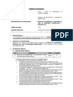 Término de Referencia para La Ejecución Del Plan de Monitoreo Arqueológico