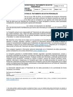 GT-FR-08 Autorizacion A Tratamiento de Datos Personales