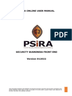 PSiRA Security Business Front End Manual