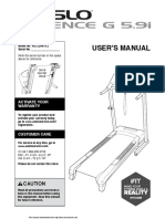 WESLO Cadence G 5.9i Manual