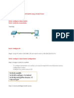 Topic 7D. Lab - Basic Configuration of A CISCO Switch