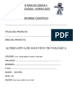 Informe Cientifico 2 - Alternativa Tecnologica