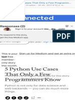 5 Python Use Cases That Only A Few Programmers Know by Shalitha Suranga Dec, 2021 Level Up Coding