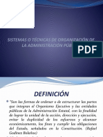 Formas de Organización Administrativa