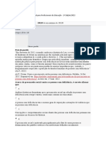 Curso Da Educação Especial para Profissionais Da Educação